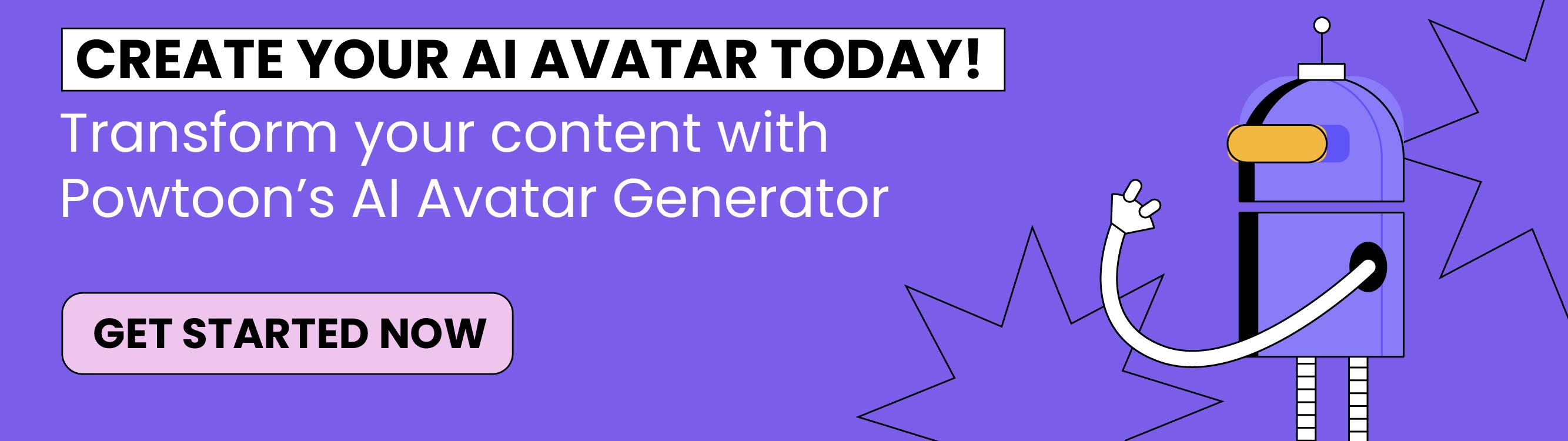 Image showing a friendly robot with a domed head holding out his hand to represent AI avatars. 